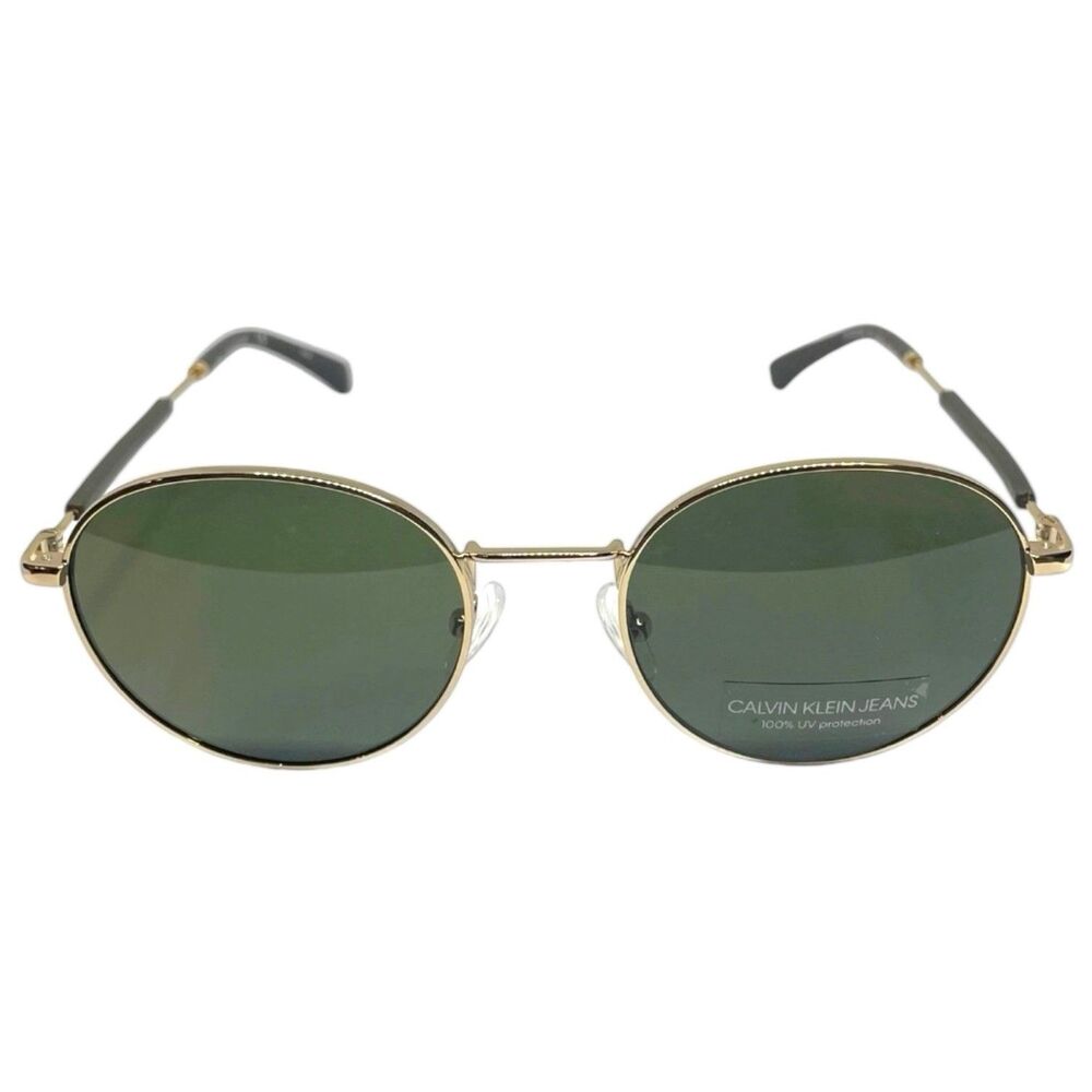 Calvin Klein Jeans CKJ20110S 717 Women’s Oval Sunglasses Gold/G15 50-19-145